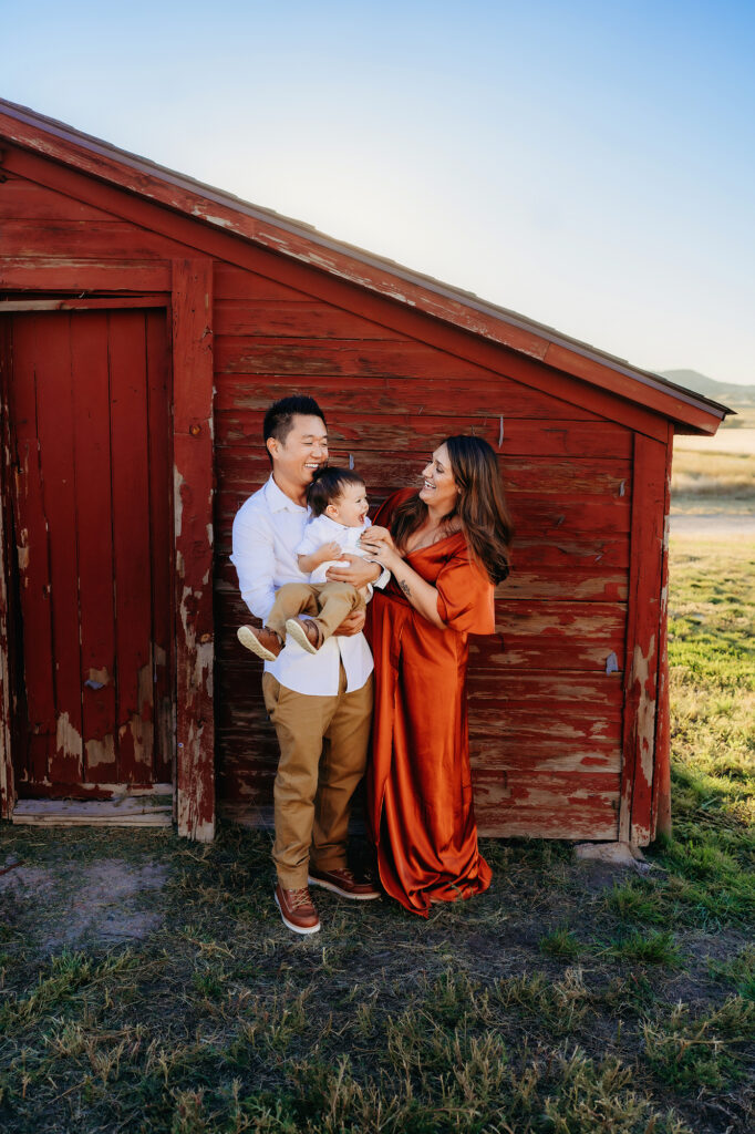 Denver Family Photographers capture couple laughing together