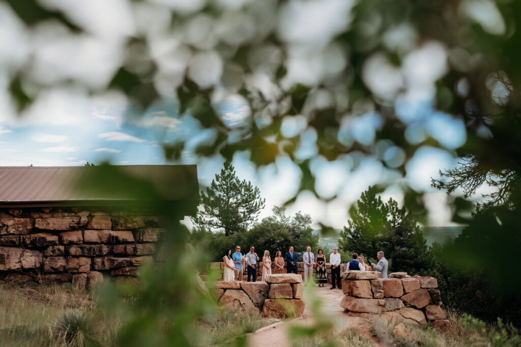 Colorado Elopement Photographer captures ceremony from a distance 